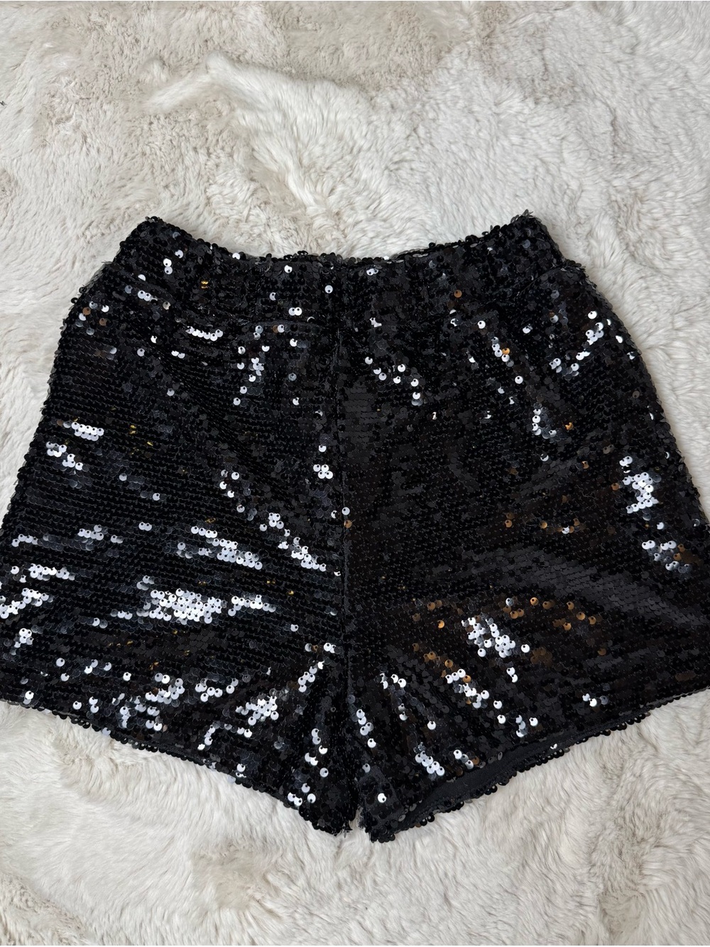 Black Sequin Women’s Shorts